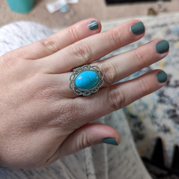 5/$20 Paparazzi Ain't My First Rodeo Blue Ring